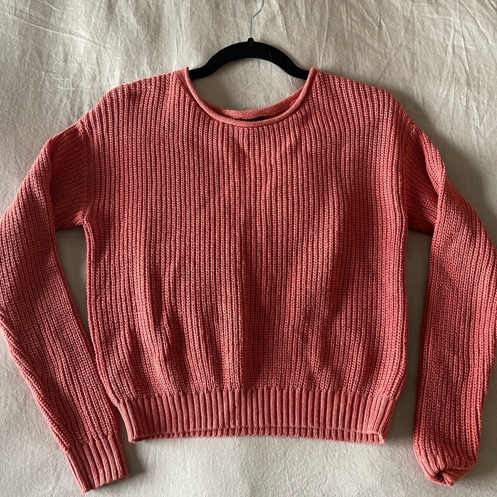 Pink Crop Sweater - Picture 6 of 6